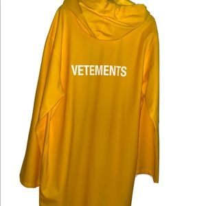 VETEMENTS PVC raincoat one size L